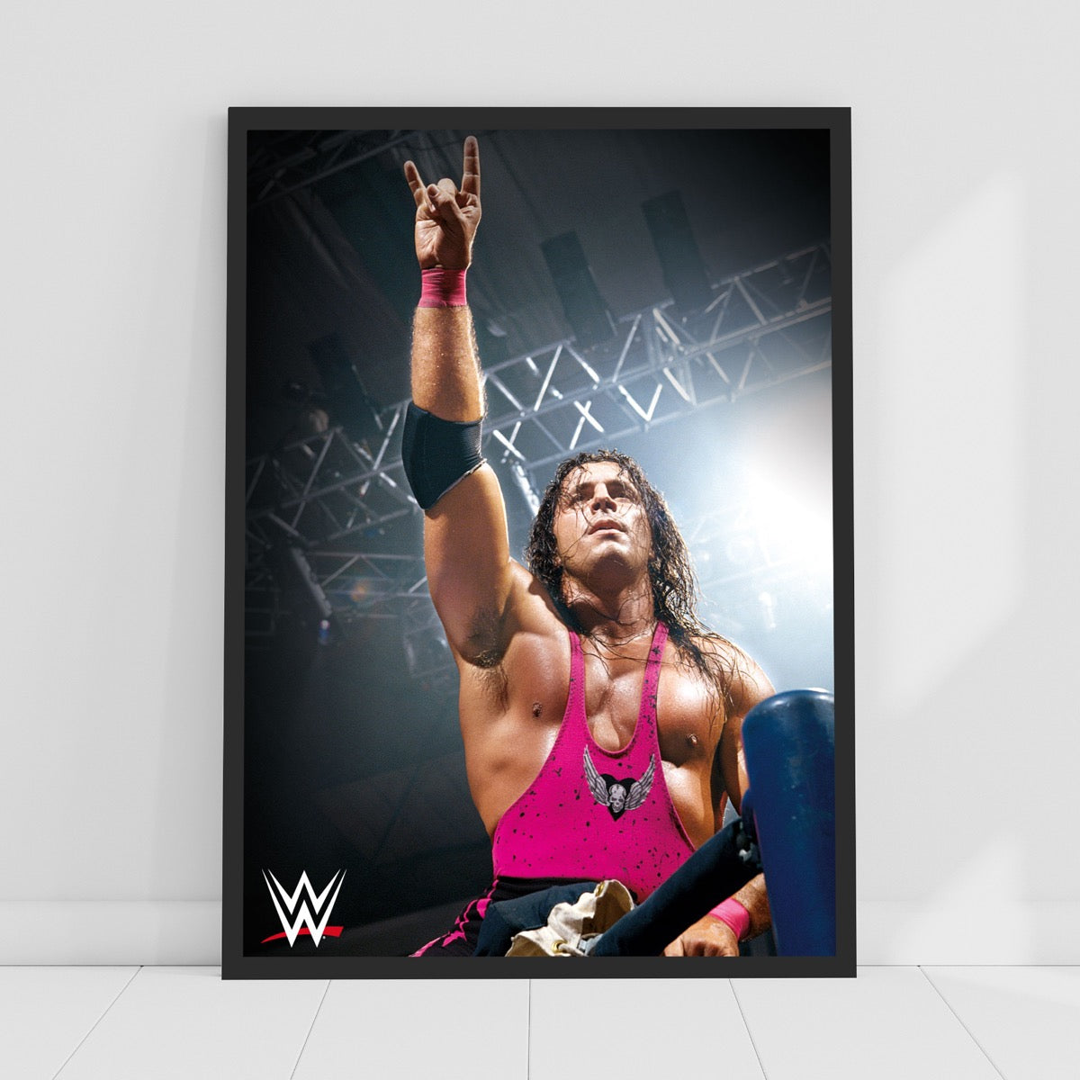 Bret "Hit Man" Hart In Ring WWE Print Poster