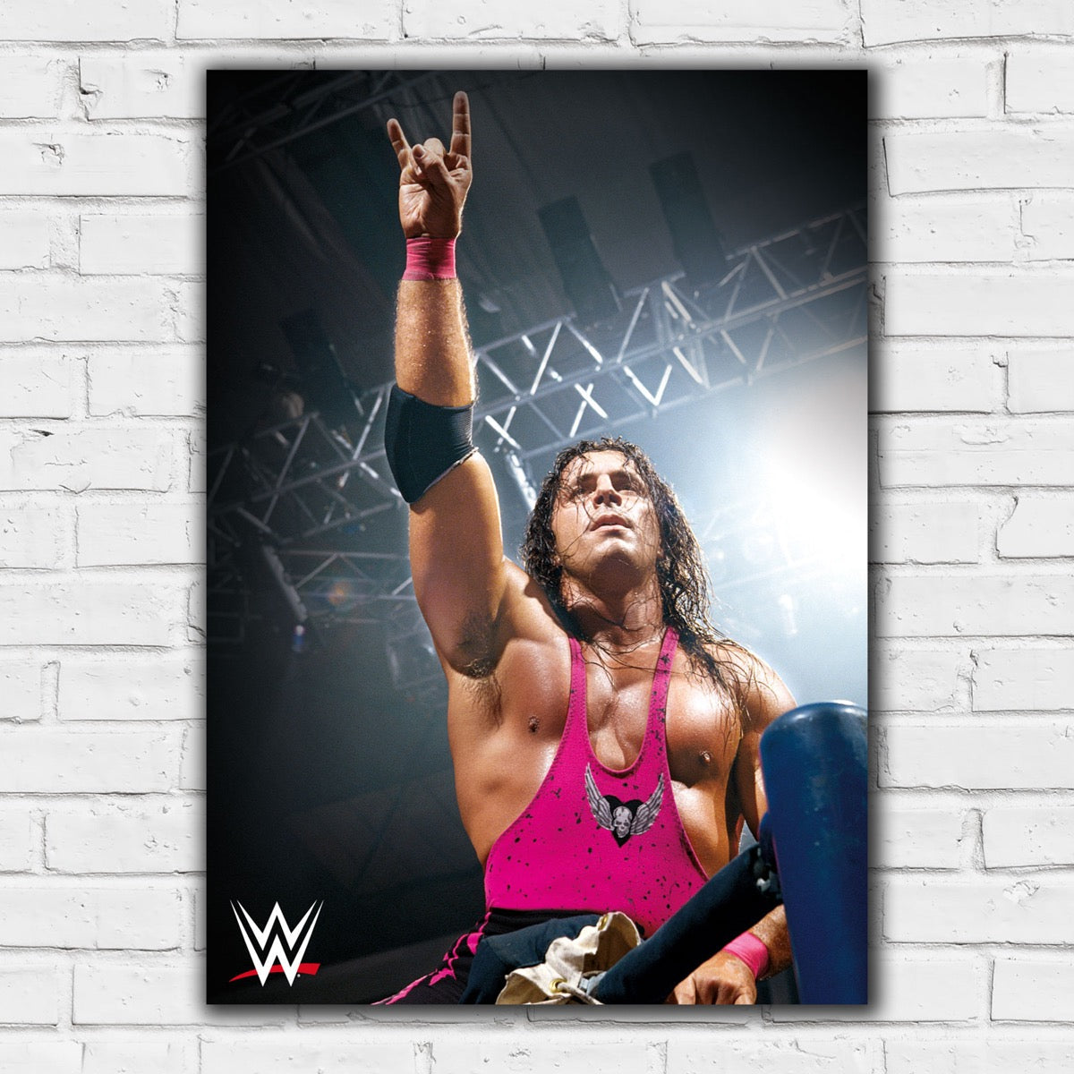 Bret "Hit Man" Hart In Ring WWE Print Poster