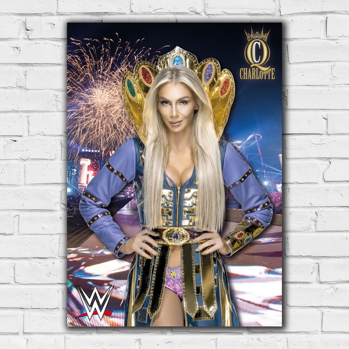 Charlotte Flair Arena Graphic WWE Print Poster