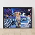 Charlotte Flair Entrance Graphic WWE Print Poster