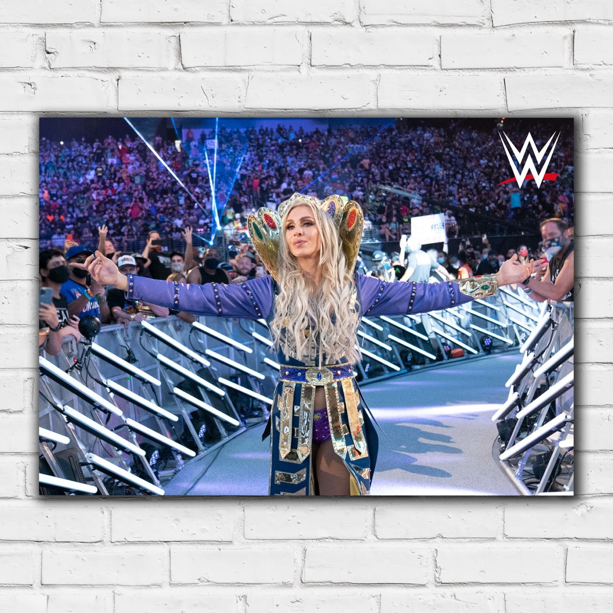 Charlotte Flair Entrance Graphic WWE Print Poster