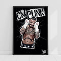 CM Punk Black and White Graphic WWE Print Poster