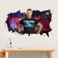 CM Punk WWE Broken Wall Sticker
