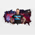 CM Punk WWE Broken Wall Sticker