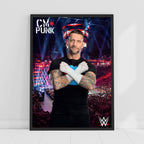 CM Punk WWE Crowd Print Poster