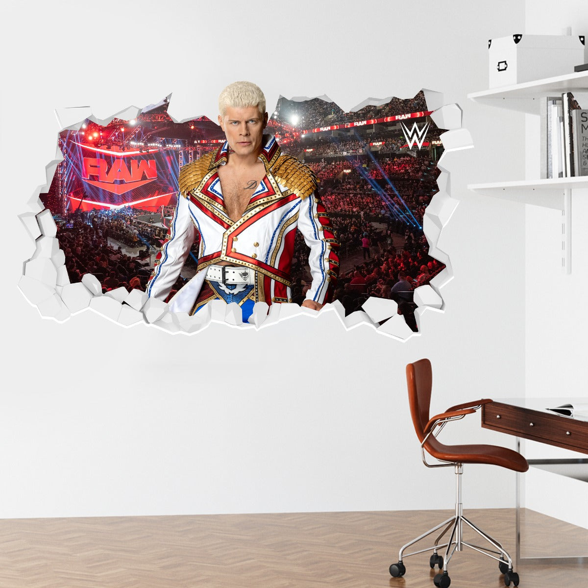 Cody Rhodes WWE Broken Wall Sticker – wrestlingshop.com