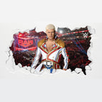 Cody Rhodes WWE Broken Wall Sticker