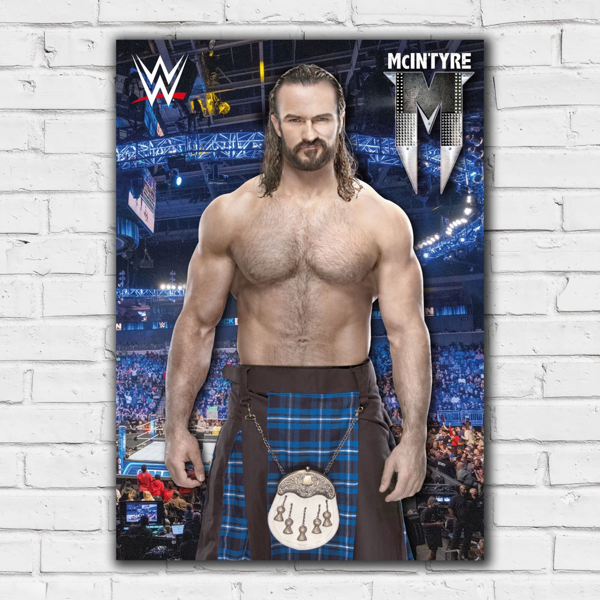 Drew McIntyre Crowd WWE Print Poster