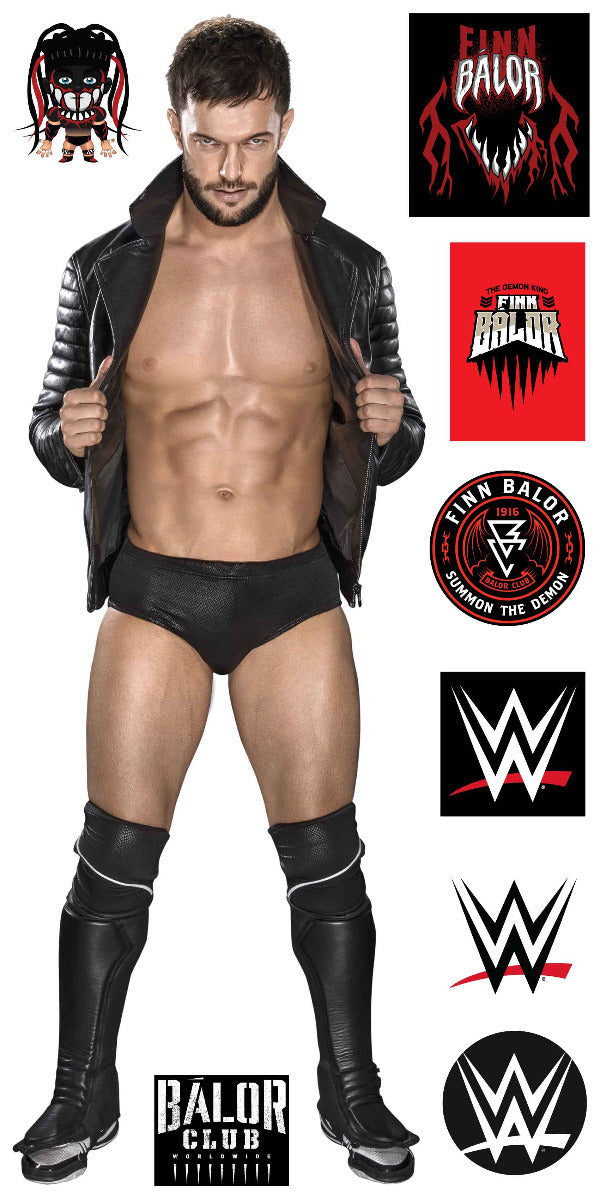 Finn Balor WWE Decal 2 + Bonus Wall Sticker Set