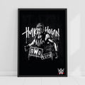 Hollywood Hulk Hogan Black & White Graphic WWE Print Poster