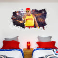 Hulk Hogan WWE Broken Wall Sticker
