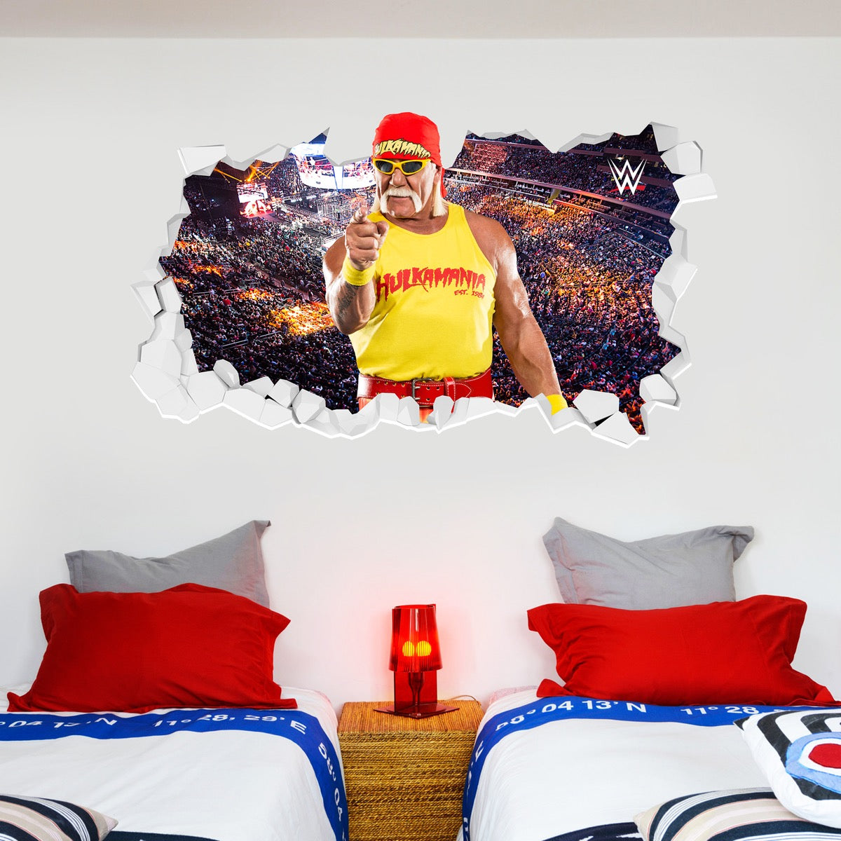 Hulk Hogan WWE Broken Wall Sticker