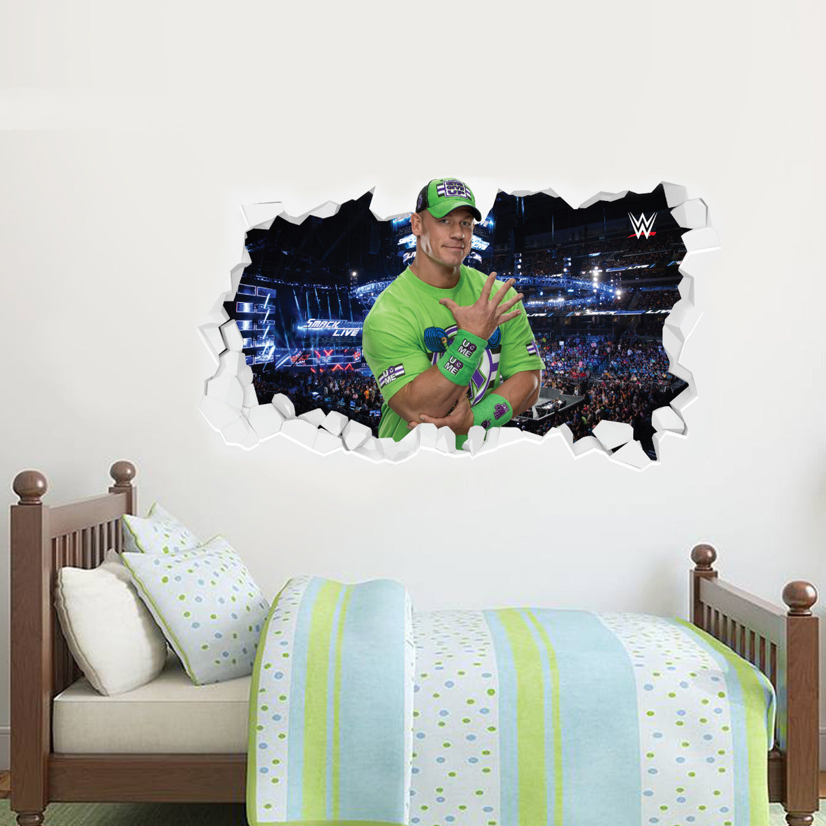 John Cena WWE Broken Wall Sticker