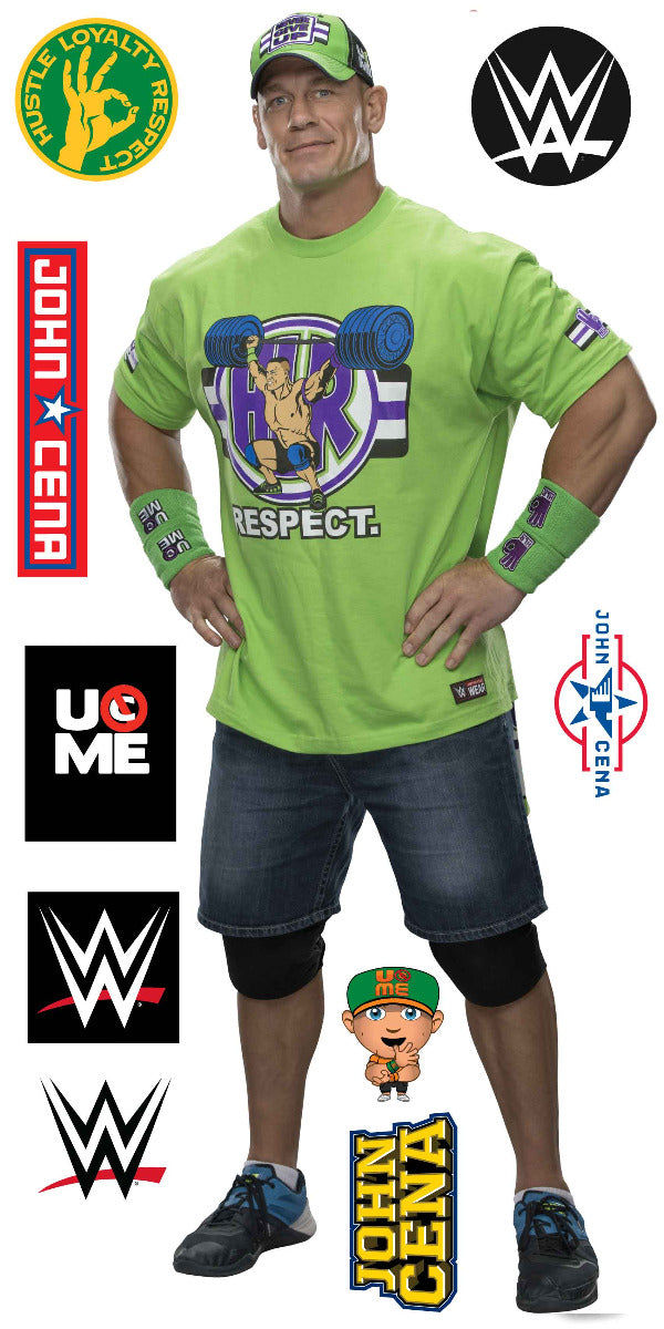 John Cena WWE Decal 1 + Bonus Wall Sticker Set