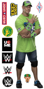 John Cena WWE Decal 2 + Bonus Wall Sticker Set