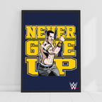 John Cena Never Give Up WWE Print Poster