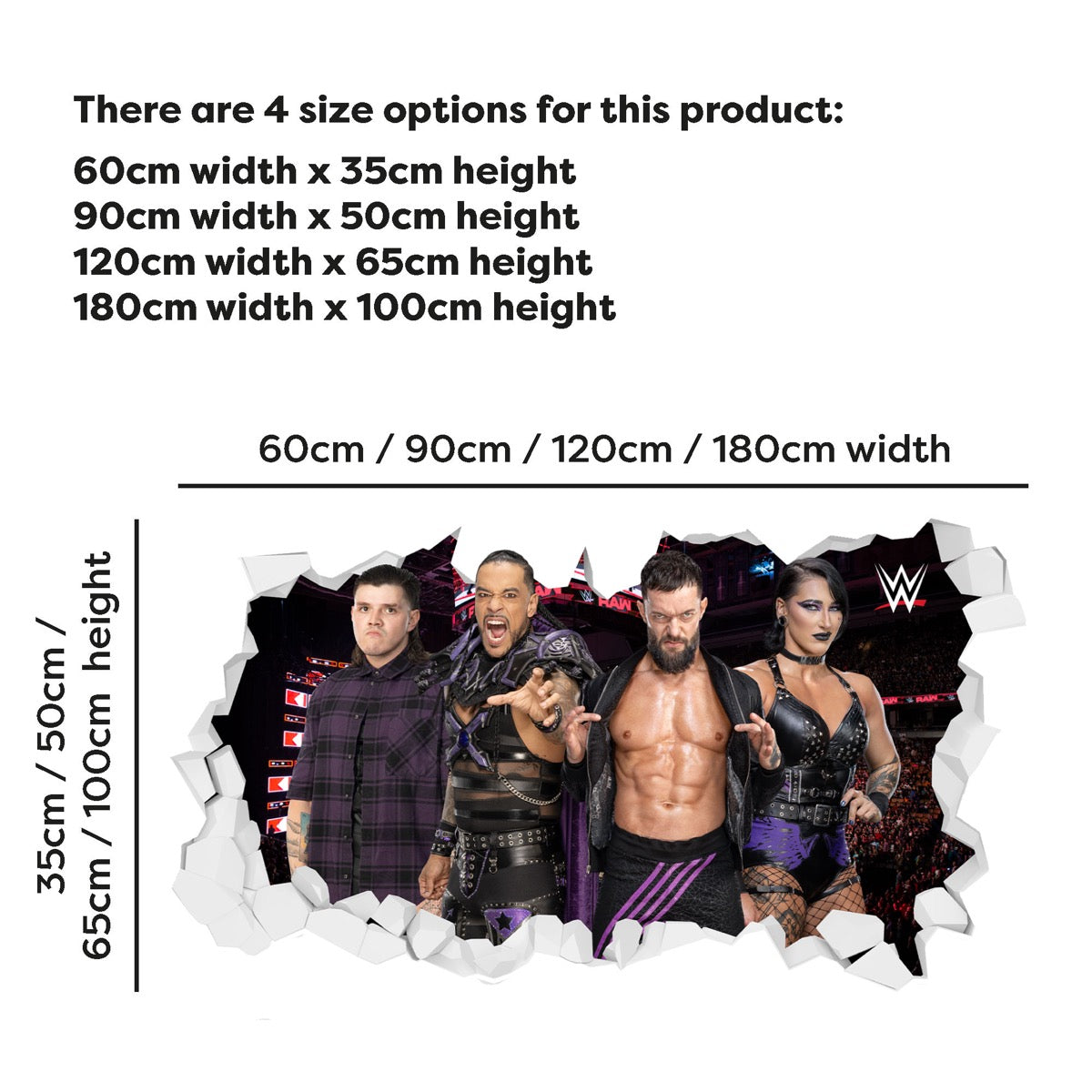 Judgement Day WWE Broken Wall Sticker