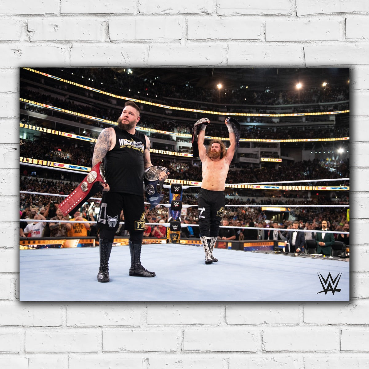 Kevin Owens & Sami WWE WrestleMania Print Poster