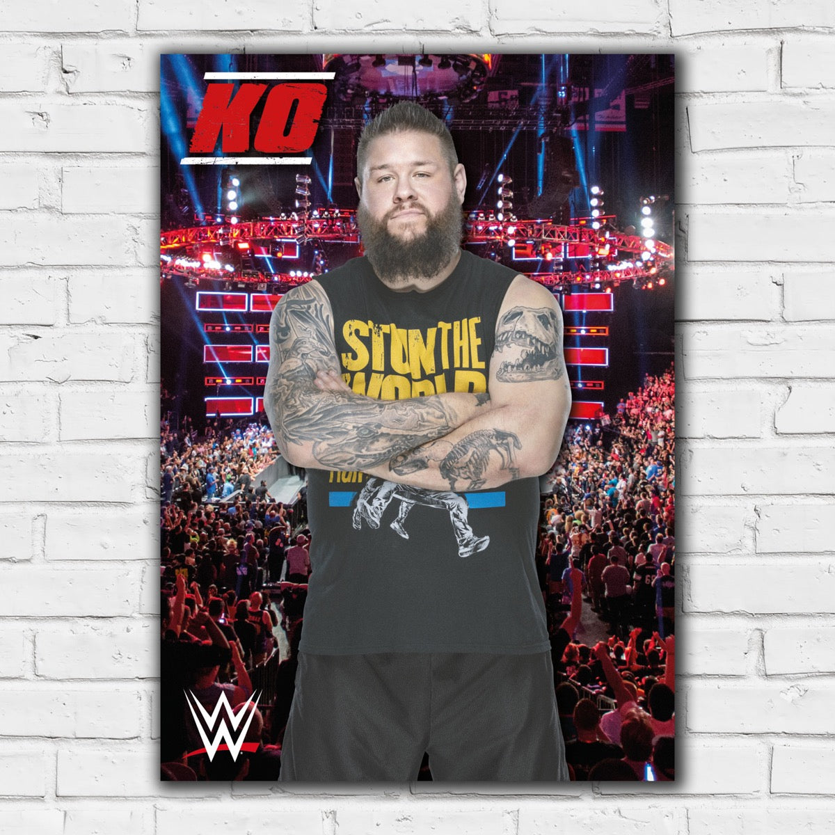 Kevin Owens Crowd WWE Print Poster