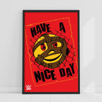 Mankind Have a Nice Day WWE Print Poster