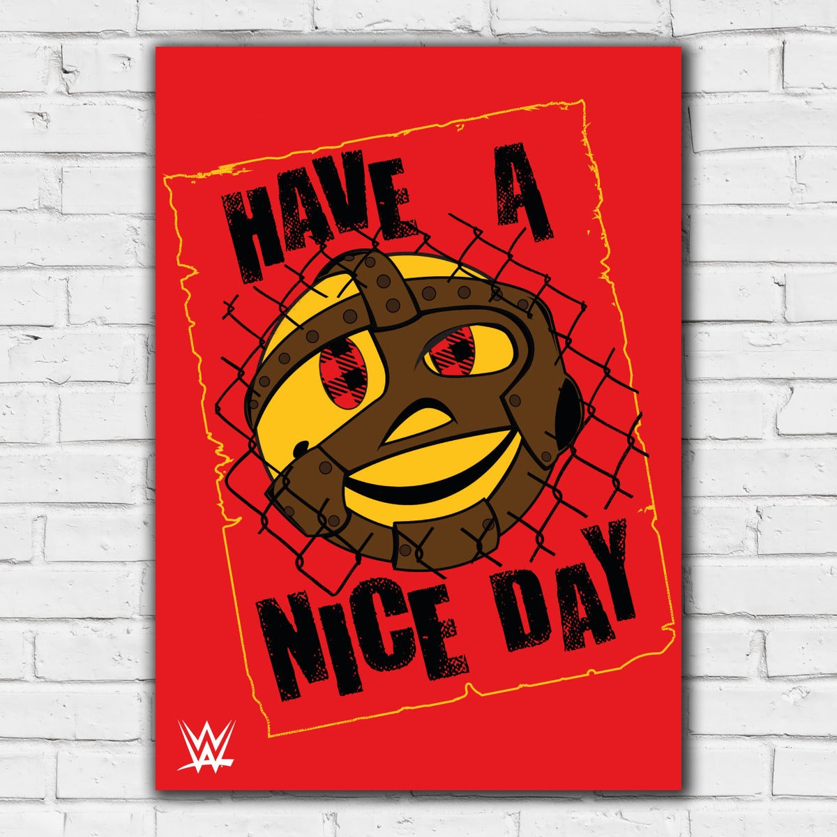 Mankind Have a Nice Day WWE Print Poster