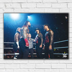 WWE MITB Bloodline Civil War in Ring Print Poster