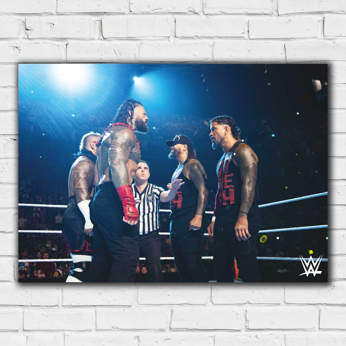 WWE MITB Bloodline Civil War in Ring Print Poster