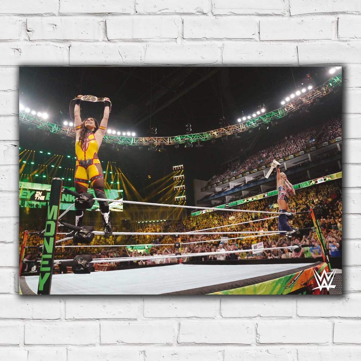 Liv Morgan & Raquel Rodriguez MITB Win WWE Print Poster