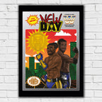 New Day Cartoon Graphic WWE Print Poster