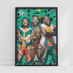 New Day Pattern WWE Print Poster
