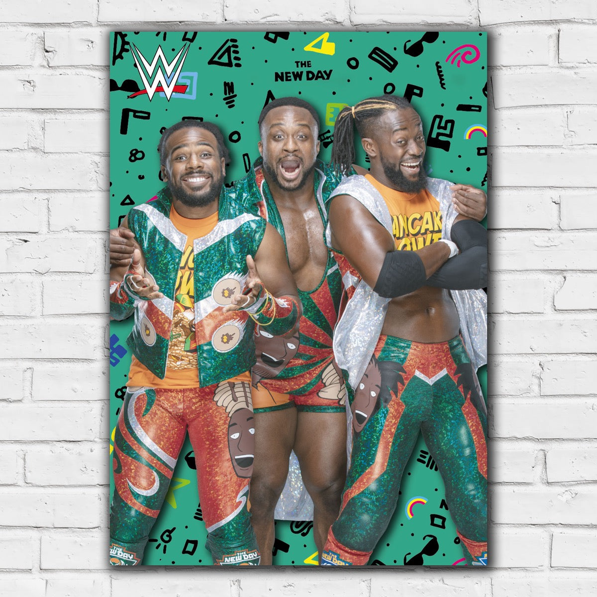 New Day Pattern WWE Print Poster