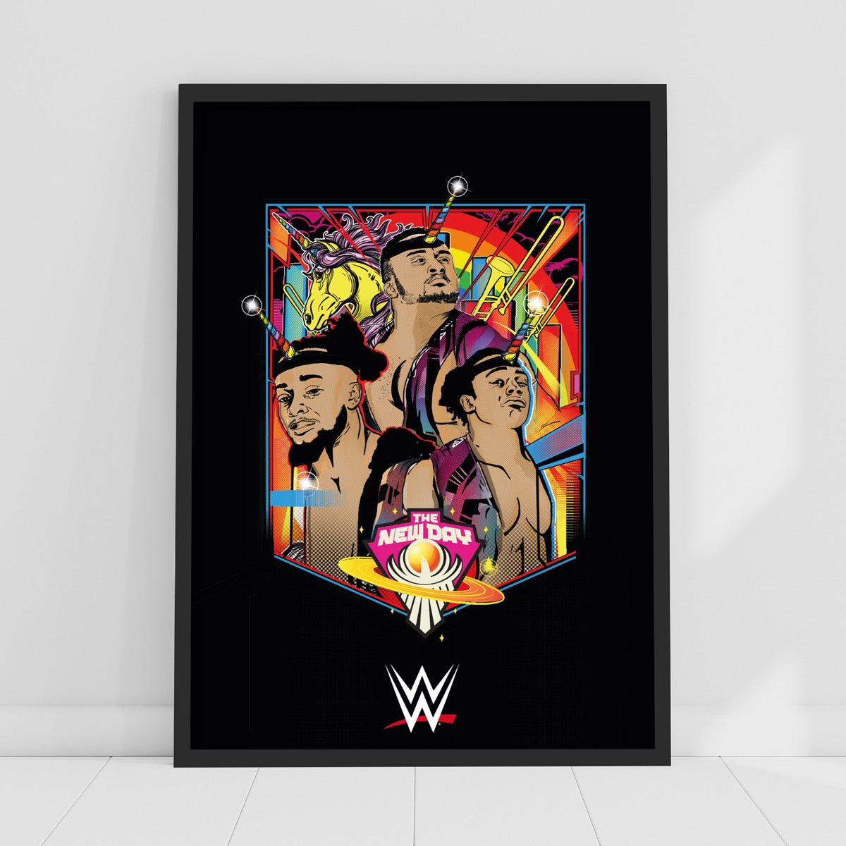 New Day Rainbow Graphic WWE Print Poster