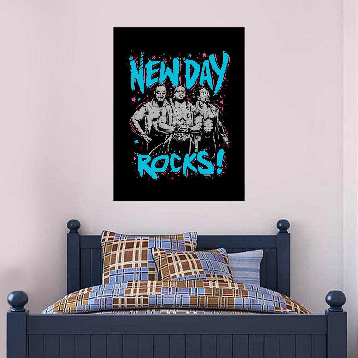 The New Day Rocks WWE Wall Sticker
