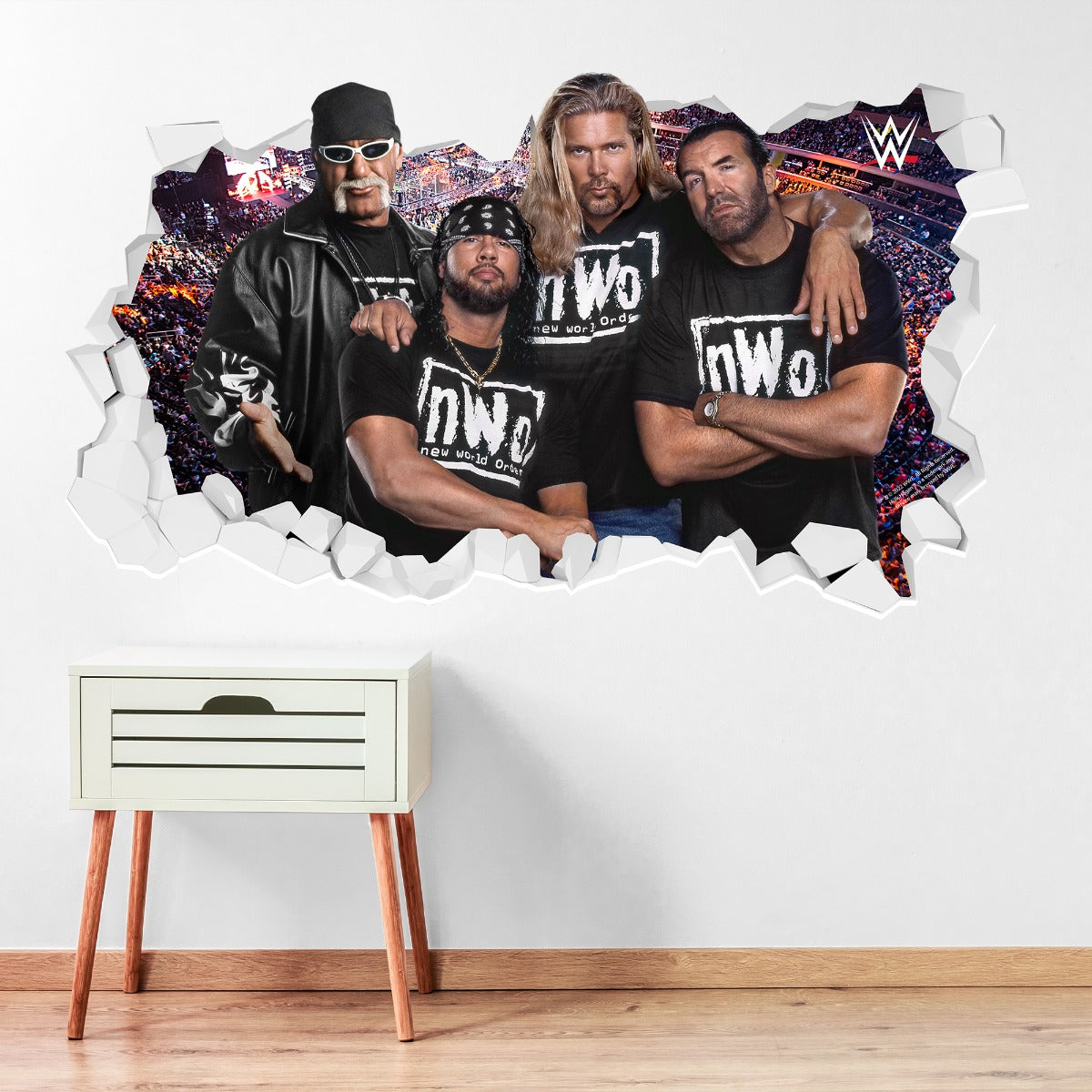 nWo WWE Broken Wall Sticker