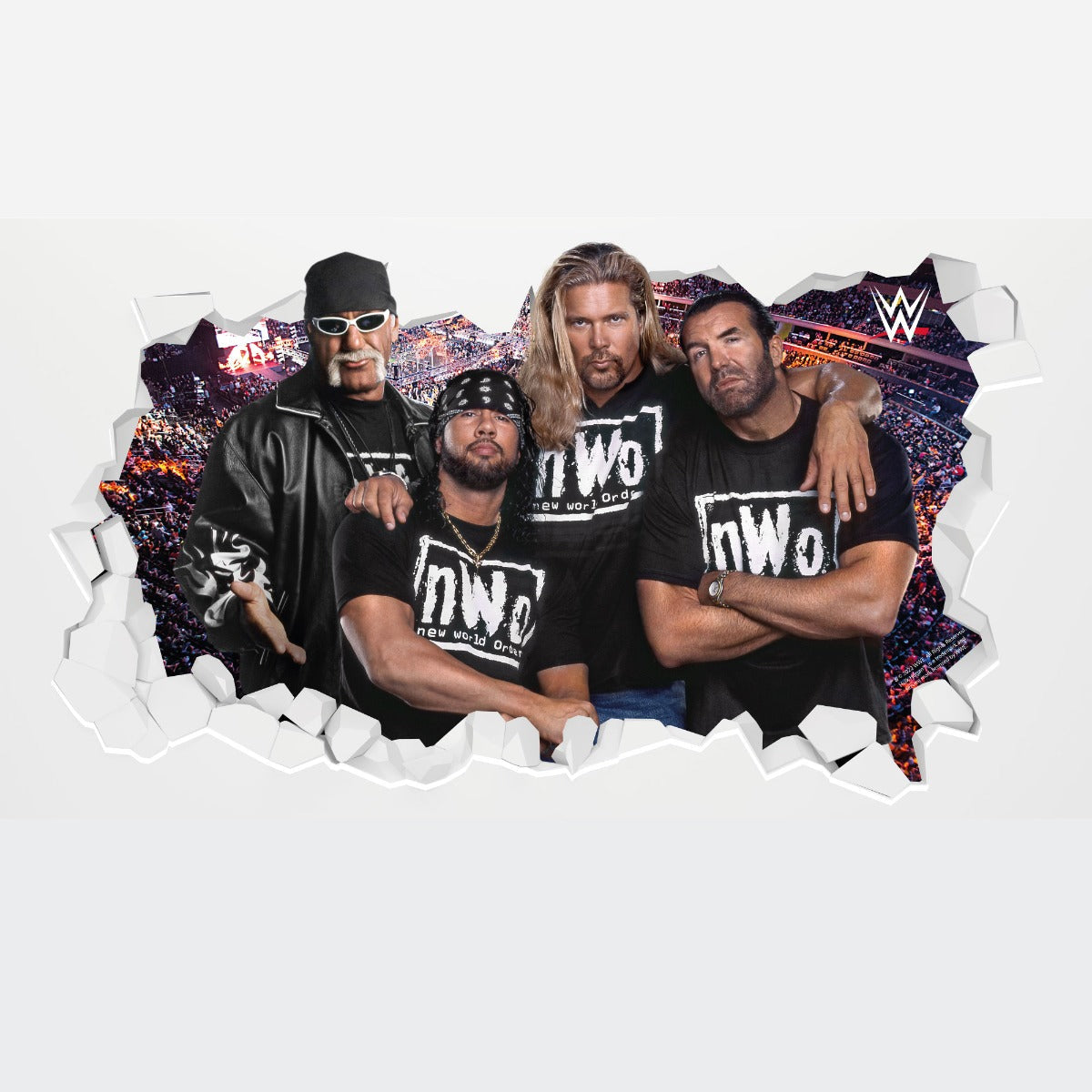 nWo WWE Broken Wall Sticker