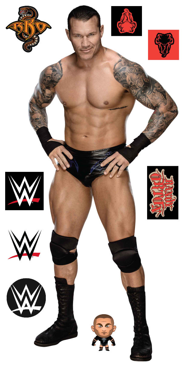 Randy Orton WWE Decal + Bonus Wall Sticker Set