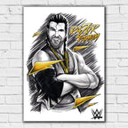Razor Ramon Sketch WWE Print Poster