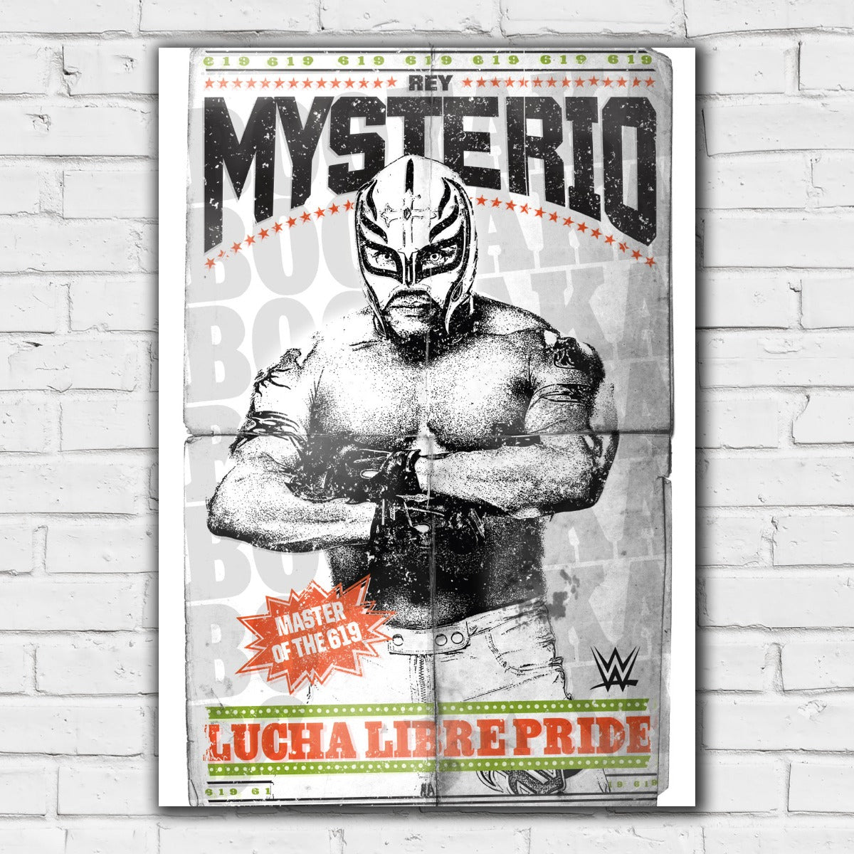 Rey Mysterio Lucha Libre Pride WWE Print Poster