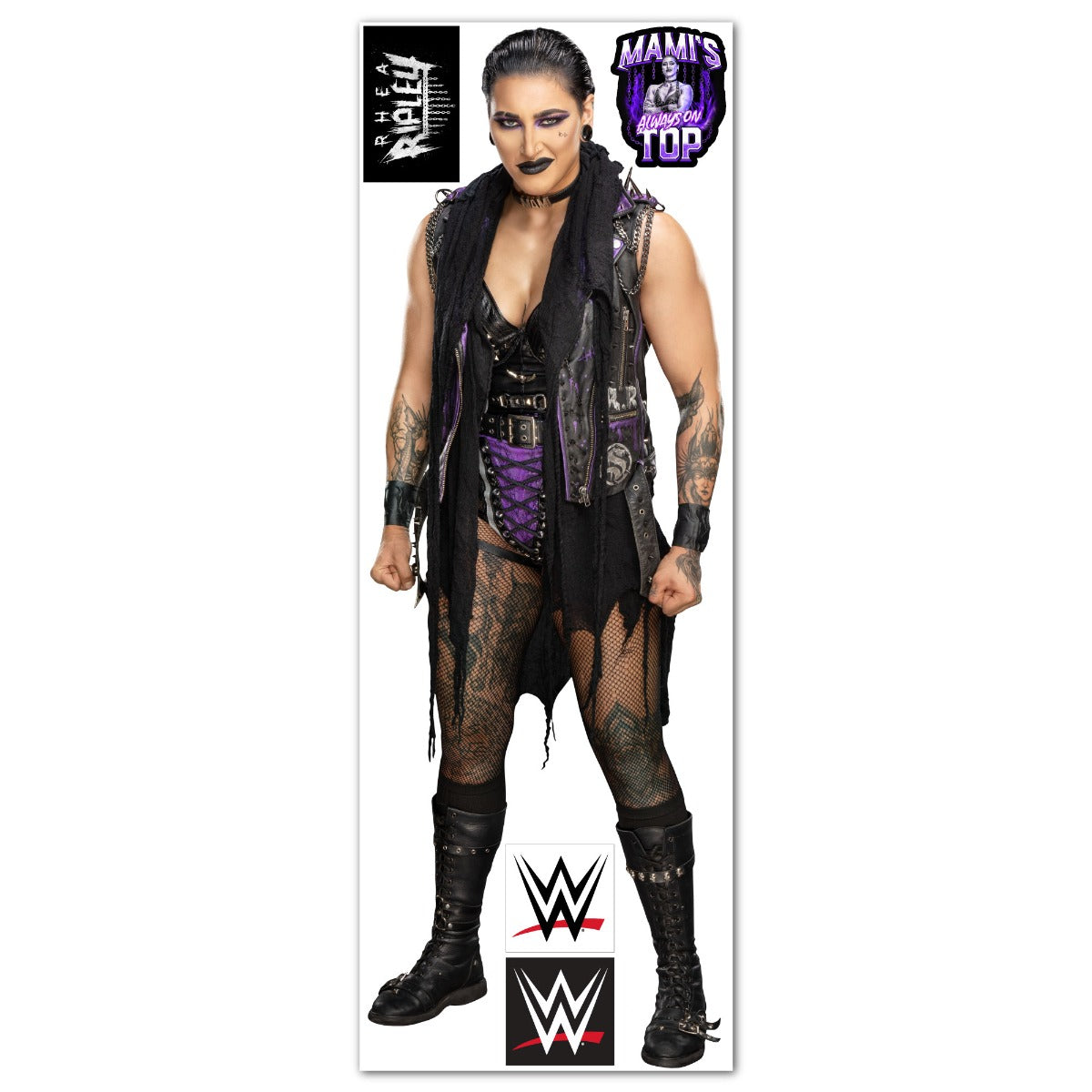 Rhea Ripley WWE Cut Out Wall Sticker
