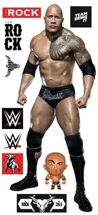 The Rock WWE Decal 1 + Bonus Wall Sticker Set