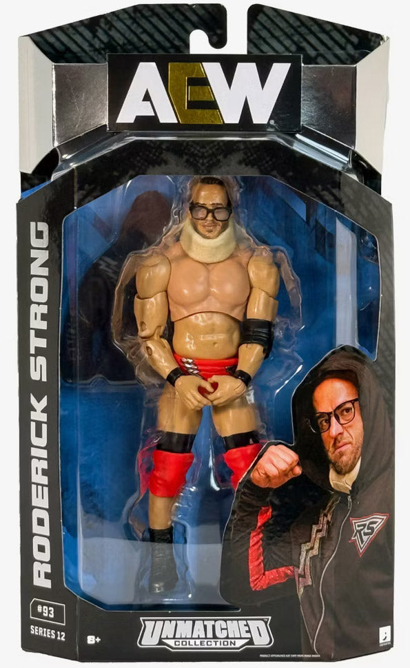 Wrestling Roderick Strong Roderick Strong - AEW Unmatched Collection Series #12 Action Figure ...