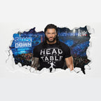 Roman Reigns WWE Broken Wall Sticker