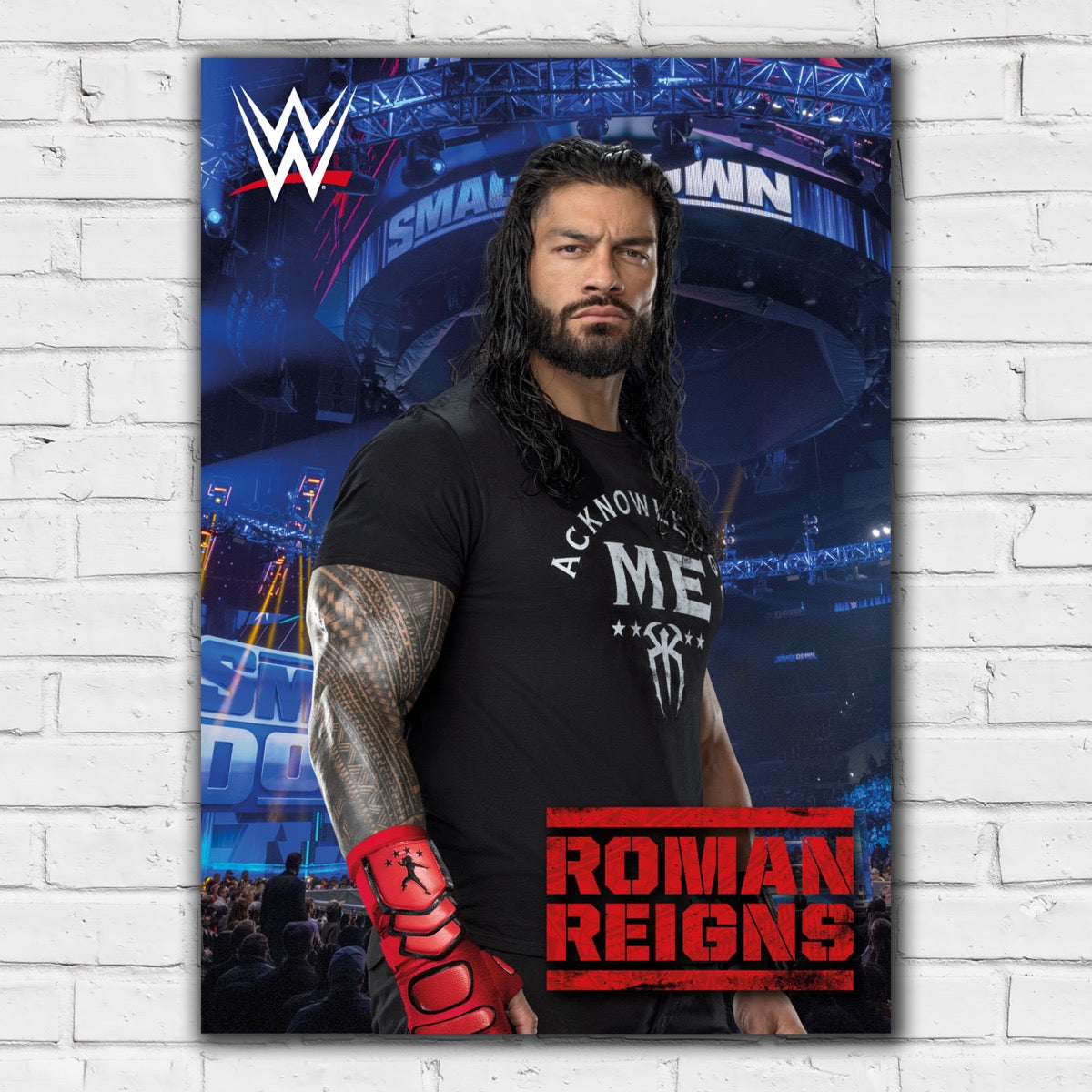 Roman Reigns Crowd WWE Print Poster