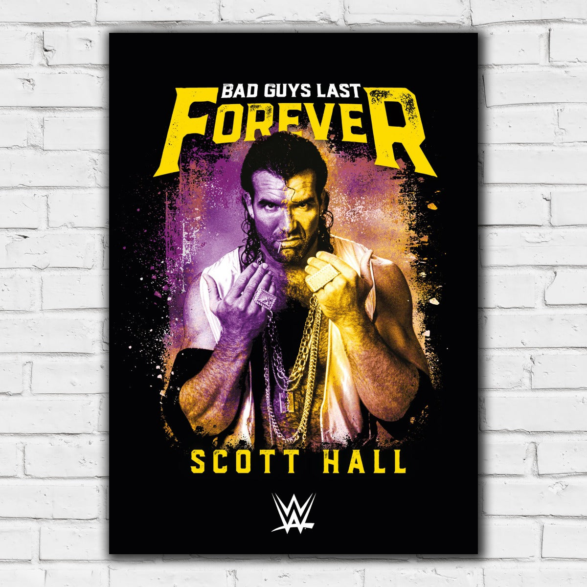Scott Hall WWE Bad Guys Last Forever Print Poster