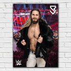Seth Rollins Crowd WWE Print Poster
