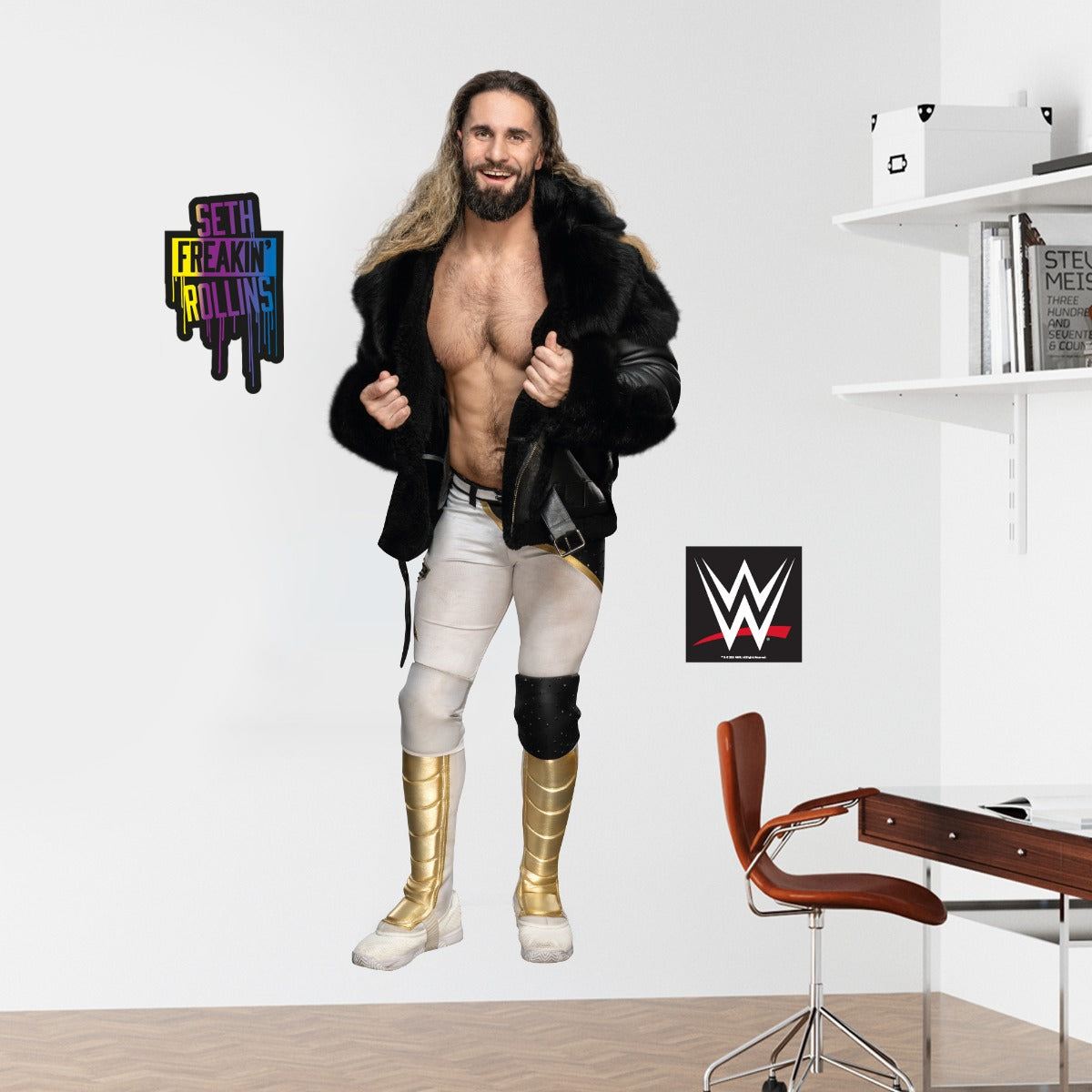 Seth Rollins WWE Cut Out Wall Sticker