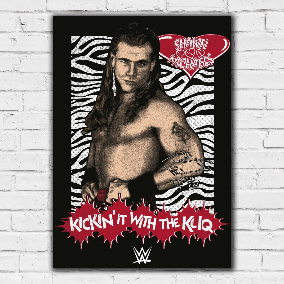 Shawn Michaels Kickin It With The Kliq WWE Print Poster