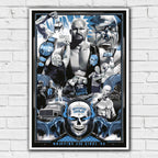 Stone Cold Steve Austin WWE Collage Print Poster