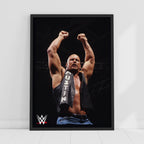 Stone Cold Steve Austin in Ring WWE Print Poster