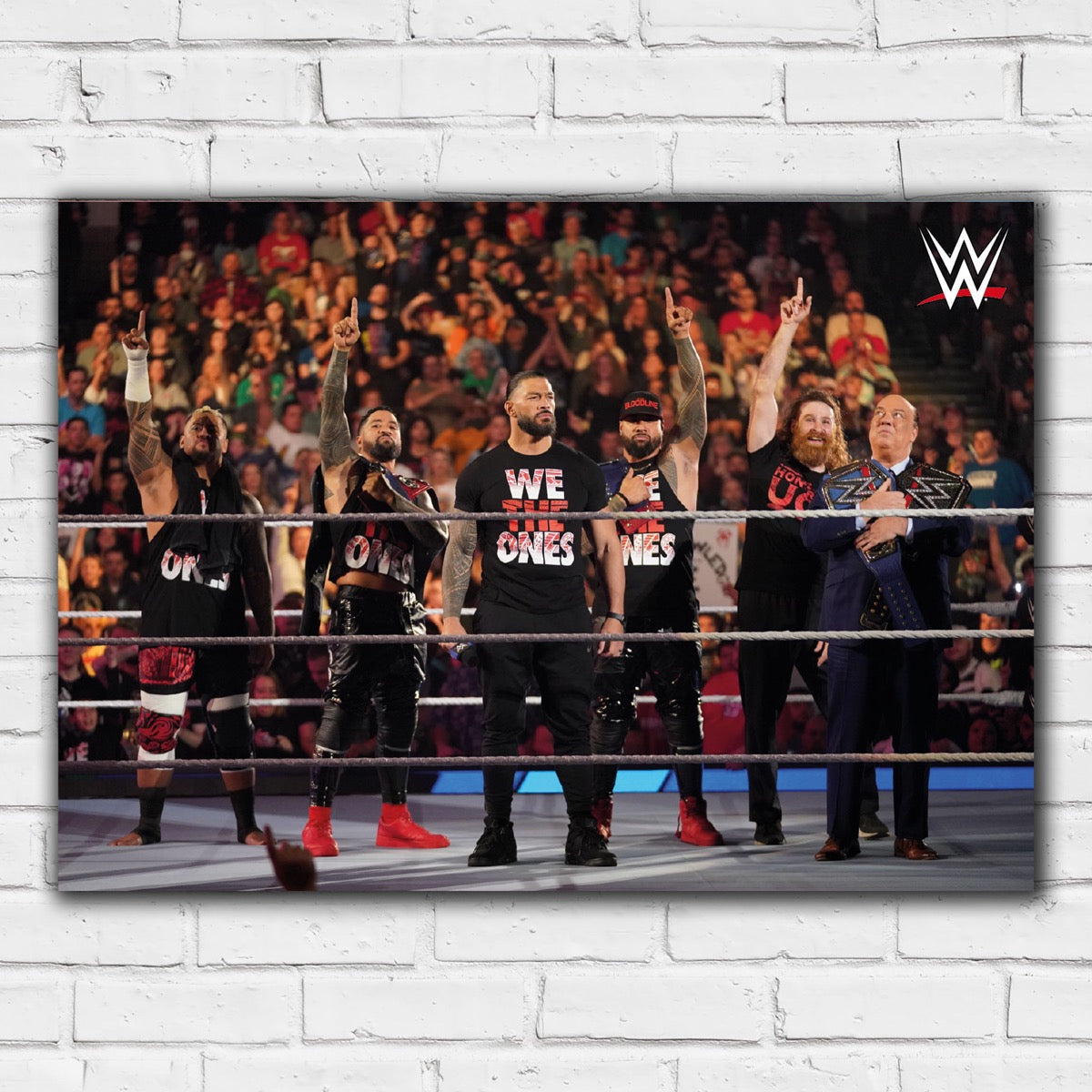 The Bloodline in Ring WWE Print Poster